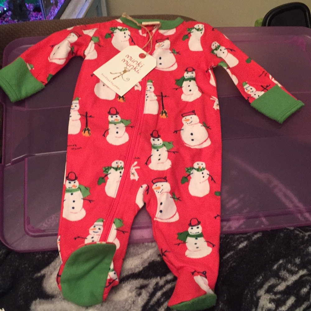 Munki munki l/s flannel footed pajama